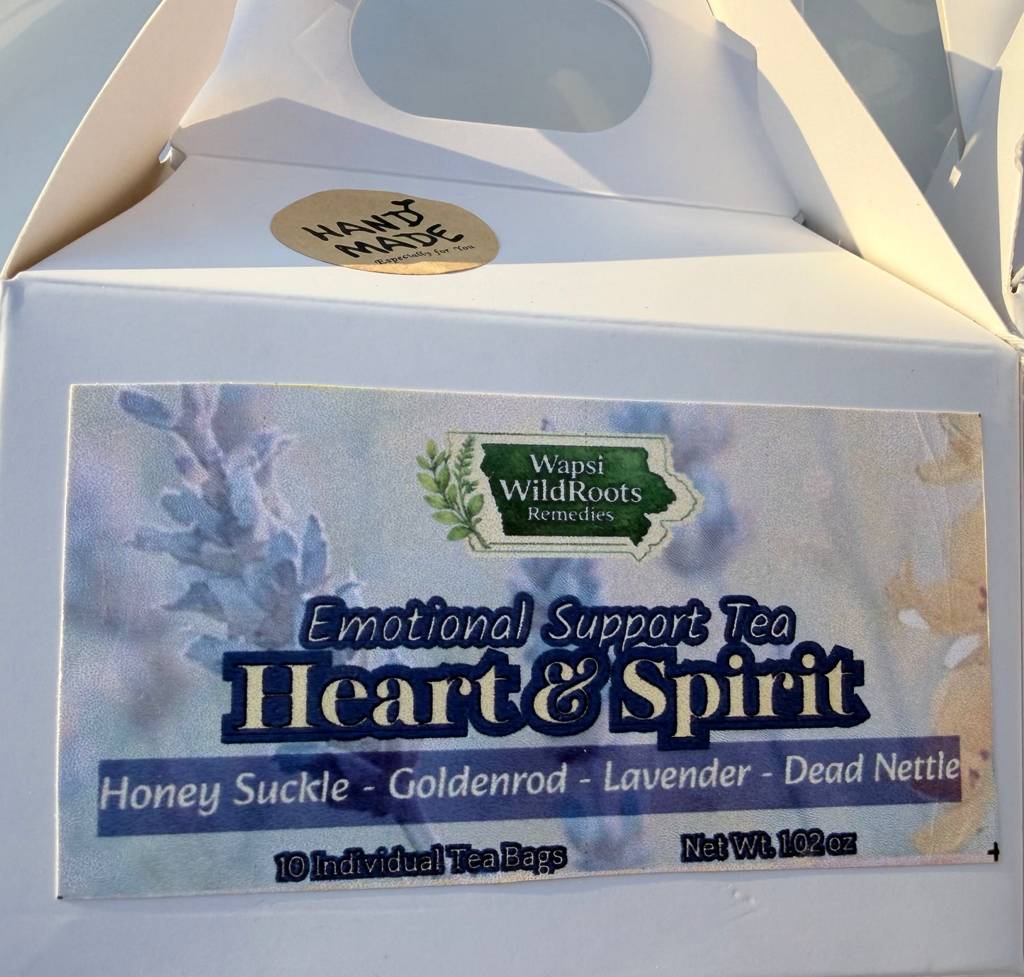 💗 Heart & Spirit Herbal Tea
10 Tea Bags | Emotional Balance & Heart-Centered Wellness - Wapsi Wild Root Remedies
