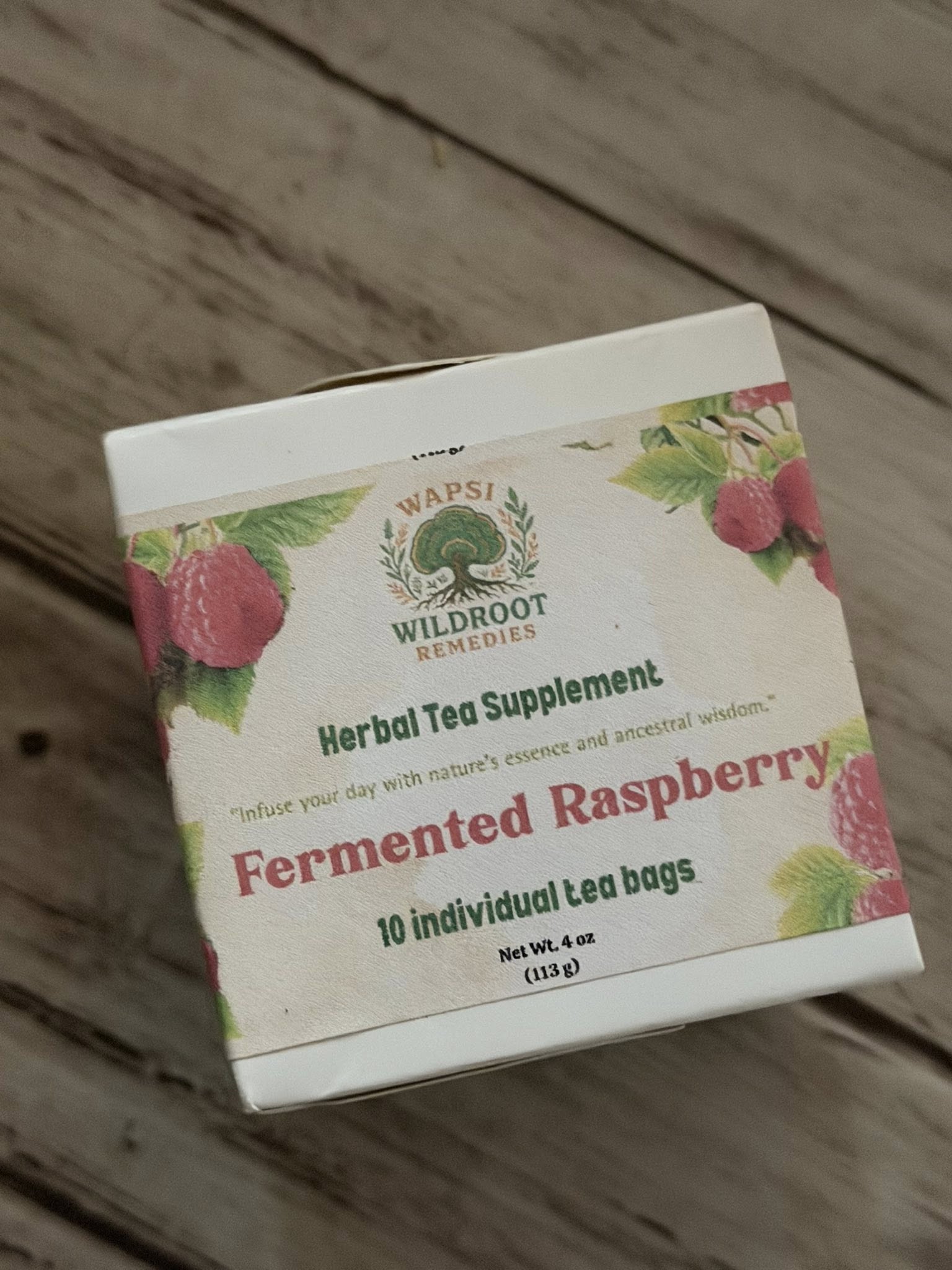 Fermented Raspberry -Wildcrafted Herbal Tea – Gut & Immune Support with a Wild Twist - Wapsi Wild Root Remedies