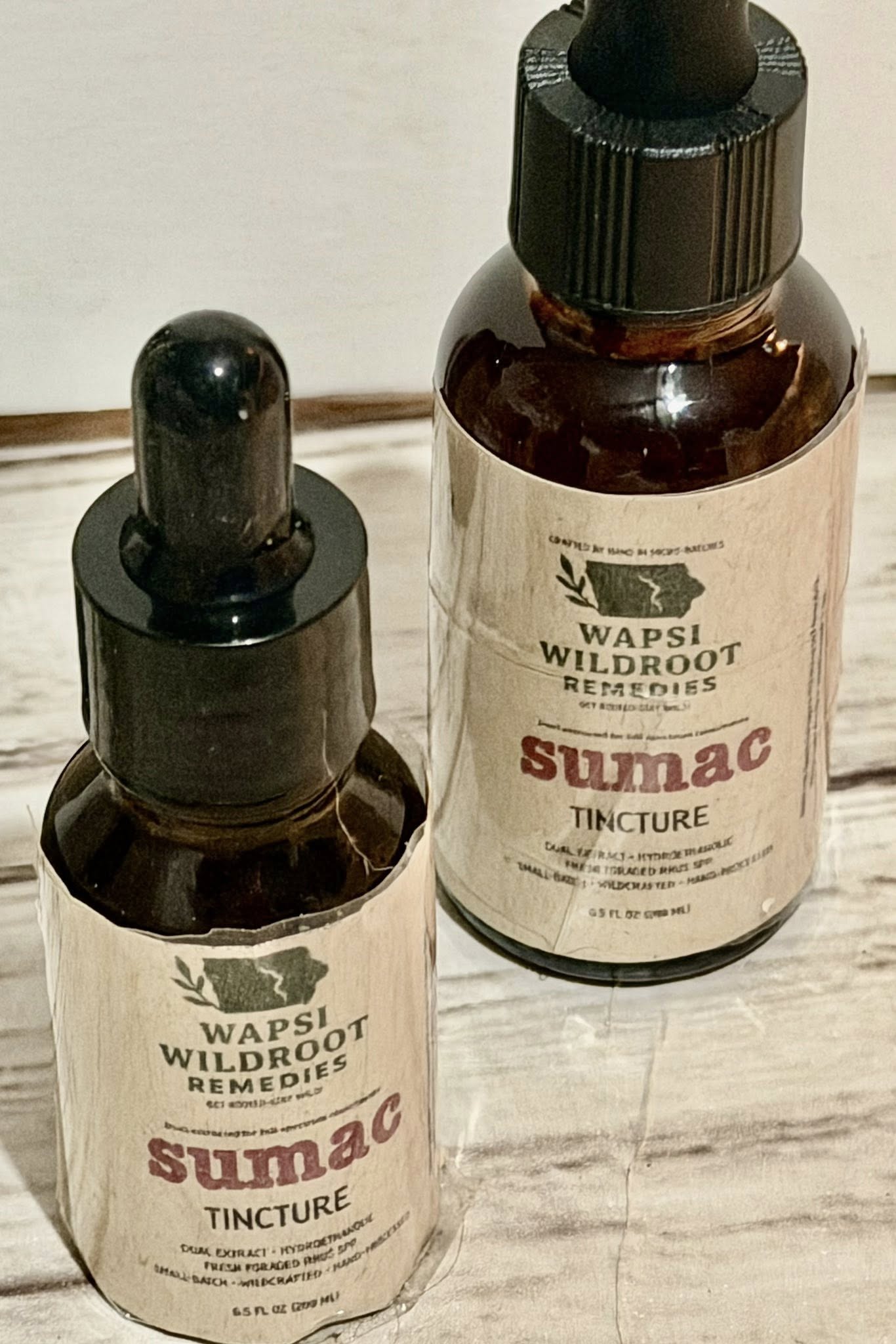 Sumac Dual-Extract Full Spectrum Tincture – Immune, Digestive & Antioxidant Support - Wapsi Wild Root Remedies