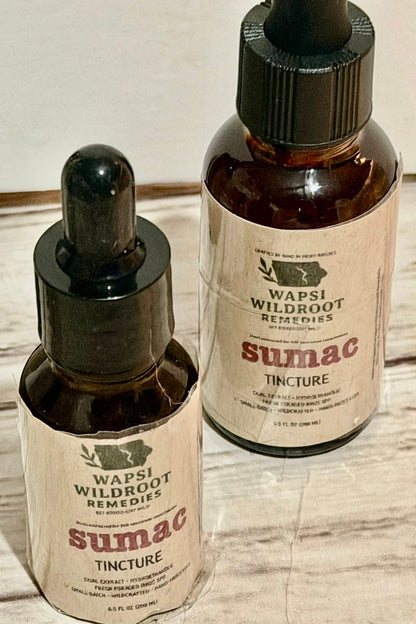 Sumac Dual-Extract Full Spectrum Tincture – Immune, Digestive & Antioxidant Support - Wapsi Wild Root Remedies